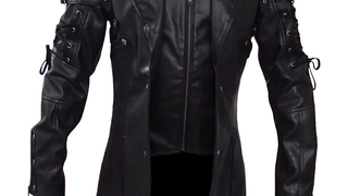 New Arrival Steampunk Mens Gothic Trench Leather Coat/Jacket!<em></em>